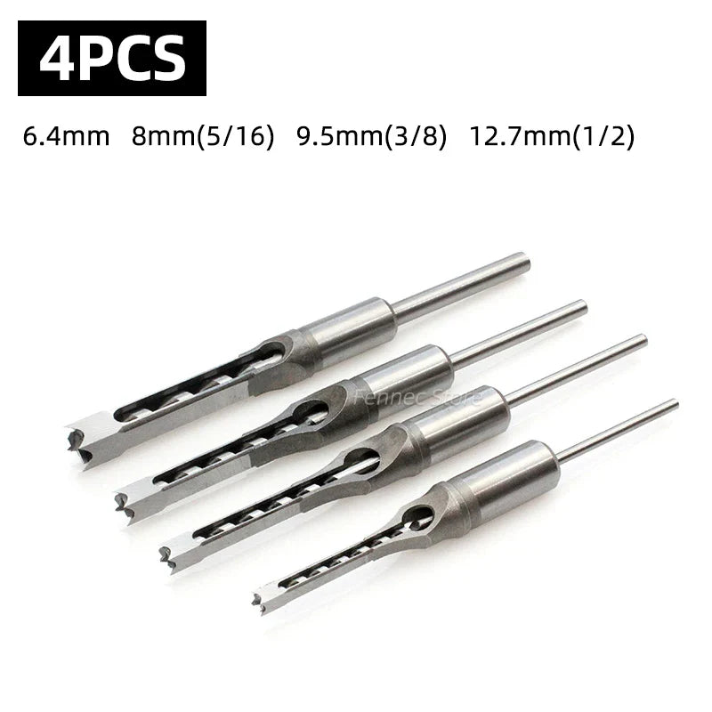Kit de Brocas Quadrado pra Madeira